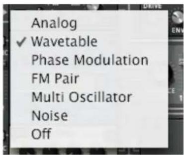 Analog ✓ Wavetable Phase Modulation FM Pair Multi Oscillator Noise Off