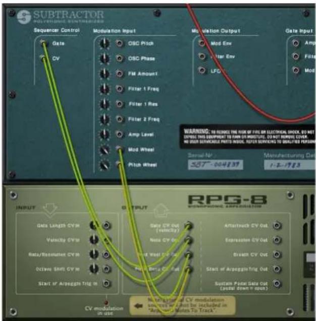 SUBTRACTOR POLYTHOME ELECTRATOR Sequencer Control Gate CV Modulation Input OSC Pitch OSC Phase FM Amount Filter 1 Freq Filter 1 Res Filter 2 Freq Amp Level Mod Wheel Pitch Wheel Modulation Output Mod Env Fitter Env LFD Gate Input Ampl Filter Mod WARNING: TO REMOVE THE USE OF FIRE OR ELECTRICAL SHOCK, DO NOT EXPENSE THIS EQUIPMENT TO RAW OR MOBUSTURE. DO NOT REMOVE COVER. NO DUCT DETRACADE PRINTS INPUT, RETAIN SERVICES TO QUALIFIED PERSON. Serial No: 357-004839 Manufacturing Data 1-2-1983 RPG-8 MONOPHONE APPROPRIATION Gates Lengths CV in Velocity CV in Rate/Recomuter CV in Octave SMU CV in Start or Arpeggin Trig in Output Gate CV Out (ravity) Noise CV Out Power Vast CV In Power Beta CV Out Afterstruct CV Out Extracenter CV Out Breath CV Out Start or Arpeggin Trig Out System Portal Gate Out (polar down = open) No to group or CV modulation sources without be included in "Arbus" Meters To Track. CV modulation in use