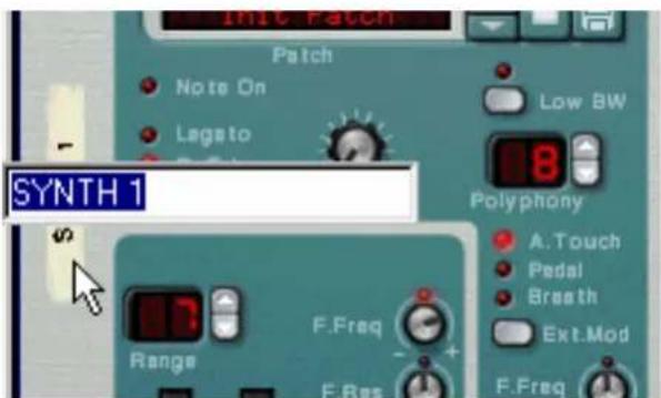 INTC Patch Patch Note On Lagato Low BW 8 Polyphony A.Touch Pedal Breath Ext.Mod F.Freq Range F.Res F.Freq