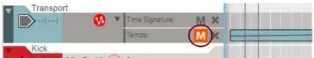 Transport Time Signature M X Tempo M Kick
