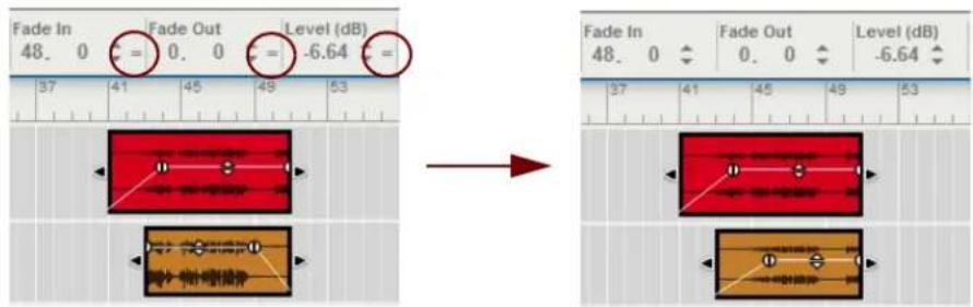Fade In 48. 0 = 0. 0 = -6.64 = 53 37 41 45 49 53 Fade In 48. 0 = 0. 0 = -6.64 = 53 37 41 45 49 53 Fade Out 0. 0 Level (dB) -6.64 =