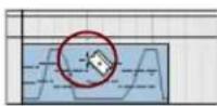 PROPELLERHEAD Reason Lite 10.2 - Select the Razor Tool and place it where you want to split the clip. - 1