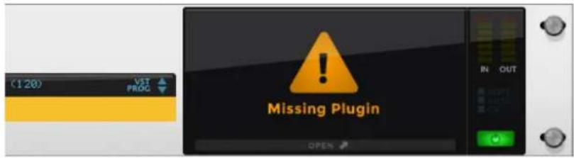 (120) VST PROG Missing Plugin IN OUT OPEN