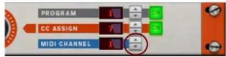 PROGRAM CC ASSIGN MIDI CHANNEL
