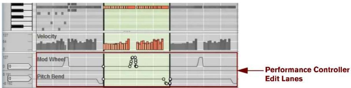 Performance Controller Edit Lanes