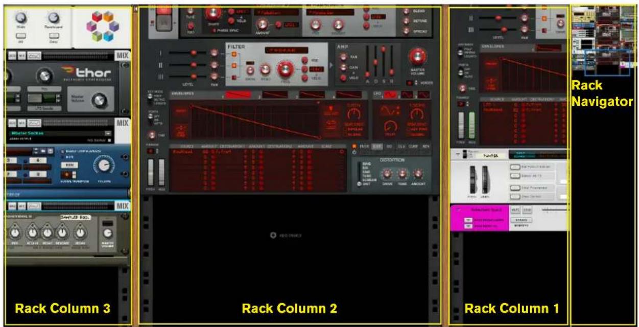 Rack Column 3 Rack Column 2 Rack Column 1
