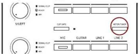 1/LEFT ■ SIGNAL/CUP □ MELCK ■ LWP CLIP SAFE ■ METROP/TUNER ■ SIGNAL/CUP □ MELCK ■ LWP MIC GUITAR LINE 1 LINE 2