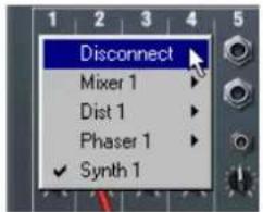 Disconnect Mixer 1 Dist 1 Phaser 1 ✓ Synth 1