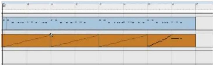 Cropped image showing a timeline or waveform with labeled segments and annotations, likely from a technical or engineering document.