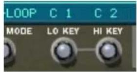 LOOP C 1 C 2 MODE LO KEY HI KEY