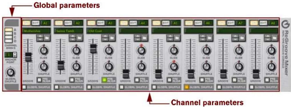 Global parameters Channel parameters ReGroove Mixer A B C D Channel BRAKS 1 ARCHOR POINT GLODSL SHUFFLE Mathership SLiO6 SHUFFLE GROOVE GROOVE GROOVE Old Coat SLiO6 SHUFFLE GROOVE GROOVE GROOVE GROOVE GROOVE GROOVE GROOVE GROOVE GROOVE GROOVE GROOVE GROOVE GROOVE GROOVE GROOVE GROOVE GROOVE GROOVE GROOVE GROOVE GROOVE GROOVE GROOVE GROOVE GROOVE GROVE