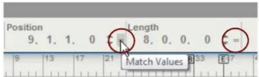 Position 9. 1. 1. 0 Length 8. 0. 0. 0 = 9 13 17 21 Match Values R33 E7