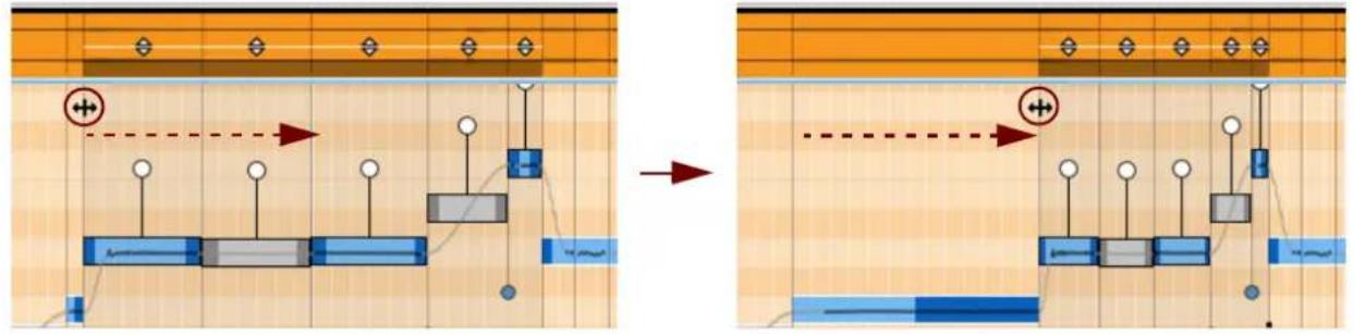 PROPELLERHEAD Reason Lite 10.2 - Proportional stretching of multiple notes - 1