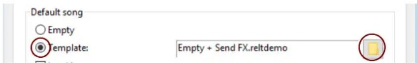 Default song Empty Template: Empty + Send FX.reltdemo