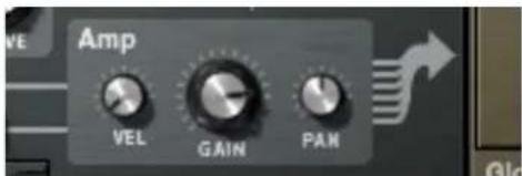 Amp VEL GAIN PAN