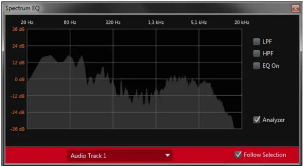 PROPELLERHEAD Reason Lite 10.2 - The Spectrum EQ Window - 1