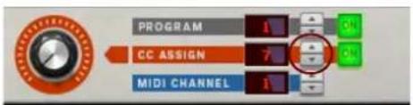 PROGRAM CC ASSIGN MIDI CHANNEL