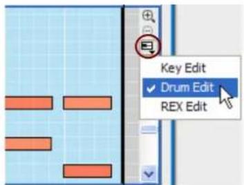 Key Edit ✓ Drum Edit REX Edit