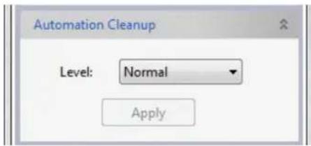 Automation Cleanup Level: Normal Apply