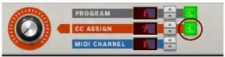 PROGRAM CC ASSIGN MIDI CHANNEL