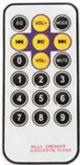 EQ VOL+ MODE 0 HI VOL- MUTE 1 2 3 4 5 6 7 8 9 Musk BREAKER ASOCIATED PLAYER