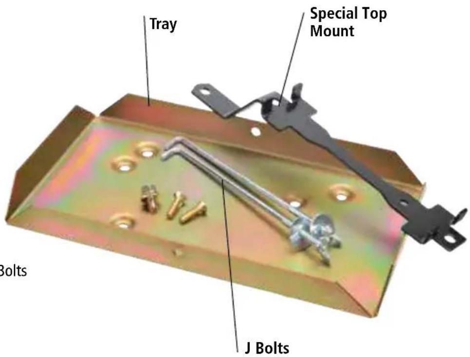 Tray Special Top Mount Bolts J Bolts