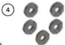 Havis DS-GTC-705-2 - This Hardware Kit includes: - 4