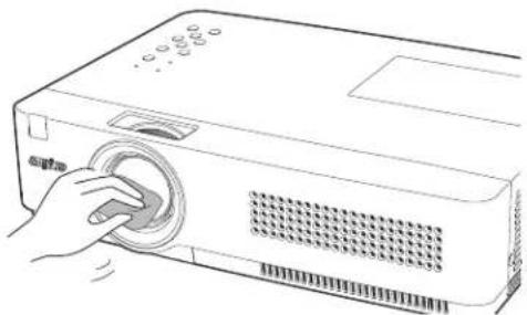 SANYO PLC-XU350K - Cleaning the Projection Lens - 2