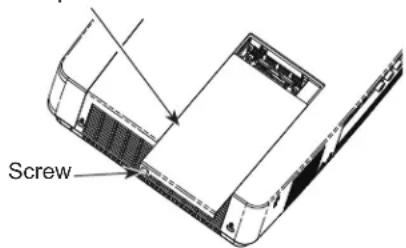 SANYO PLC-XU350K - Follow these steps to replace the lamp. - 1