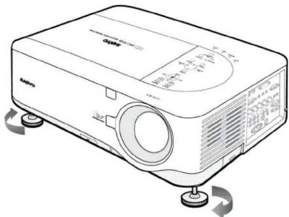 SANYO PDG-DWT50KL - Adjusting the Projector Level - 1
