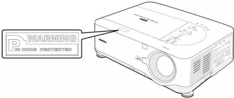 SANYO PDG-DWT50KL - Locking the Projector - 7
