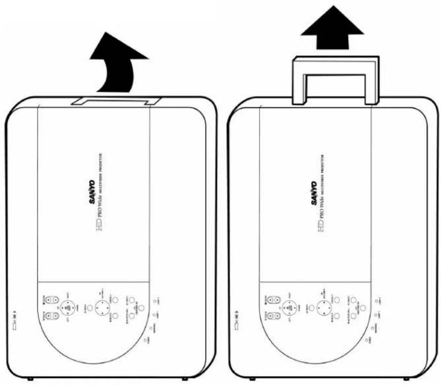 SANYO PDG-DWT50KL - Carrying the Projector - 1