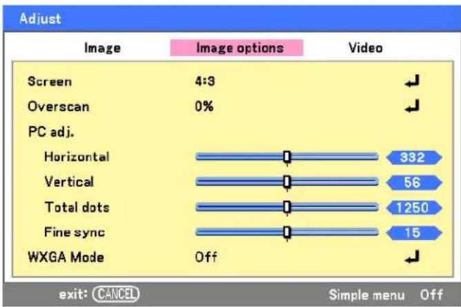 SANYO PDG-DWT50KL - Adjusting Picture Position Manually - 3