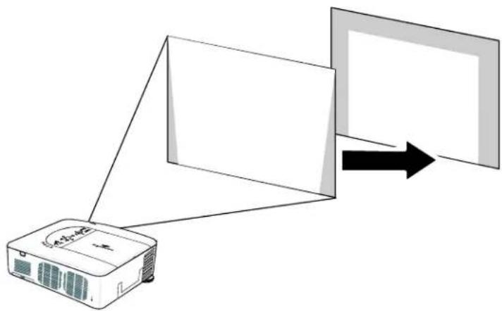 SANYO PDG-DWT50KL - Correcting Keystone by Using the Remote Control - 2