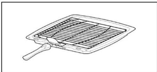 Tricity Bendix SIE424S - THE GRILL PAN AND HANDLE - 2