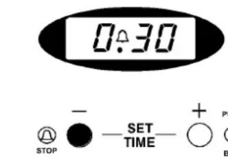 0:30 STOP SET TIME + P B