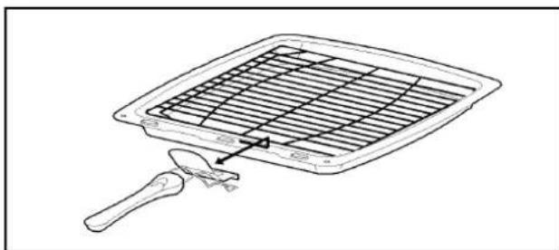 Tricity Bendix SIE424S - THE GRILL PAN AND HANDLE - 3