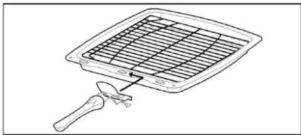 Tricity Bendix SIE424S - THE GRILL PAN AND HANDLE - 1