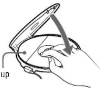 SONY D-NE20LS - Place the CD on the tray and close the lid. - 1