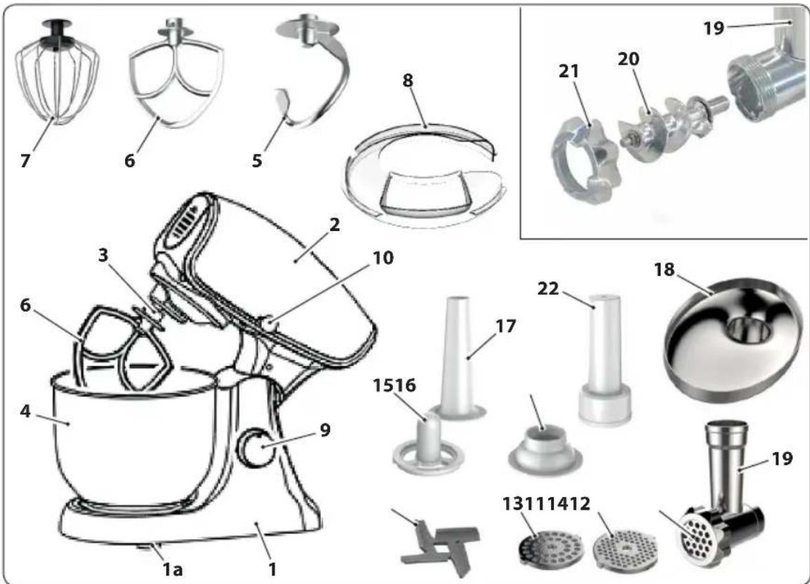 SWAN SP33010ON - PARTS OVERVIEW - 1