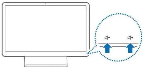 SAMSUNG DM500A2MI - Controlling volume using the touch buttons - 1