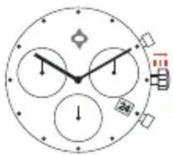 Hand-drawn analog clock face with hands and numerals, showing time approximately 1:30