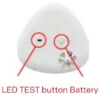 LED TEST button Battery