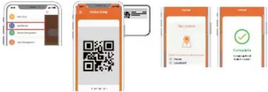 Mobile app interface screenshot showing a user interface with 'Send Style' and 'Send Style Setup' buttons, alongside a QR code and 'Calculate' button.