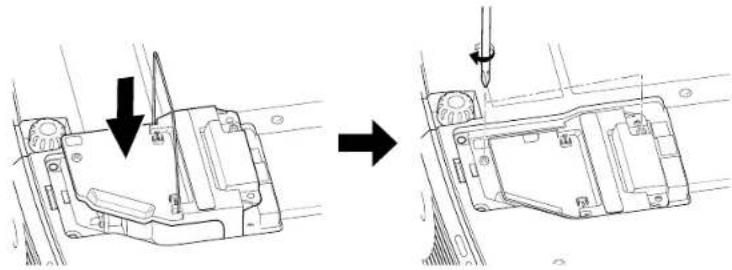 TOSHIBA TLP-780U - Load a new lamp. - 1