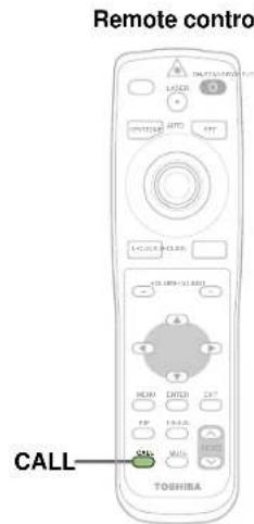 Remote control TOSHIBA CALL