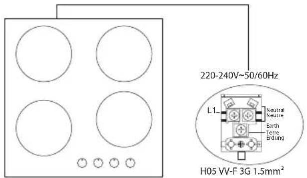 SCHNEIDER SPG 401X - ELECTRICAL CONNECTION SCHEME - 1