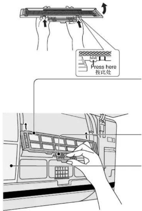 Rasonic RU-C125K - ■Reinstalling the air purifying filters 重新安装空气净化过滤器 - 1