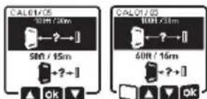CAL01/05 50Hz / 30m 50Hz / 15m + ? ~] OK CAL01/05 50Hz / 30m 50Hz / 15m + ? ~] OK