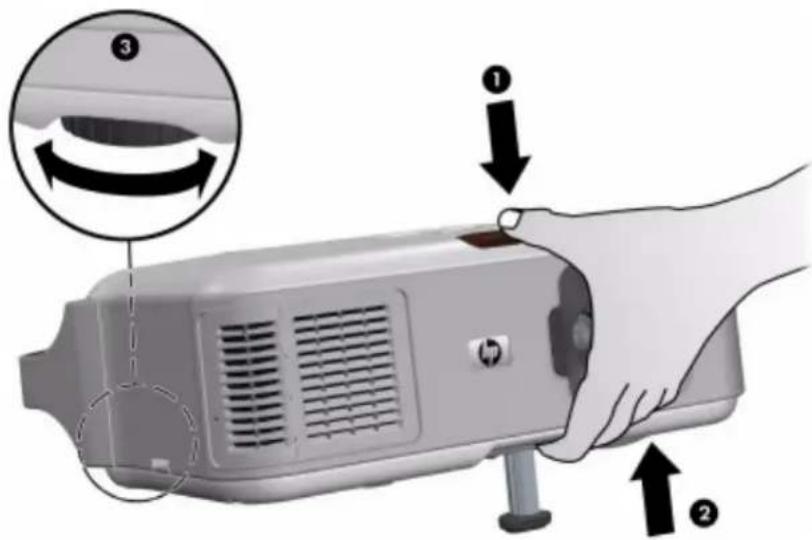 HP Vp6310 - Aiming the projector - 1